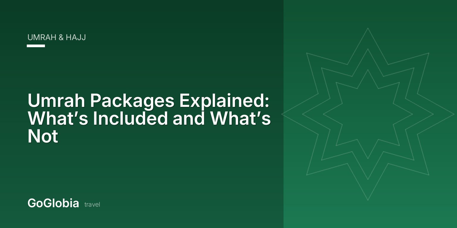 Umrah Packages Explained: What’s Included and What’s Not